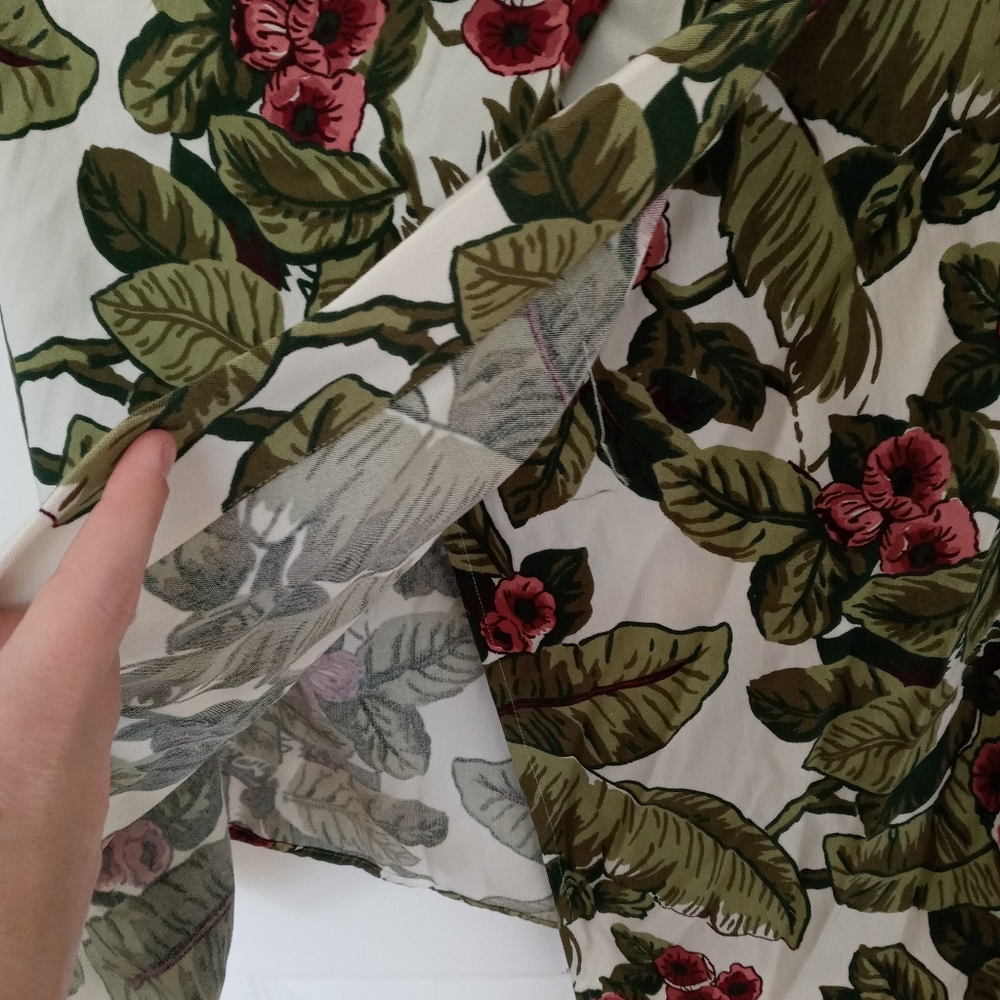 Tropical Floral Wrap Skirt - Picture 2 of 4